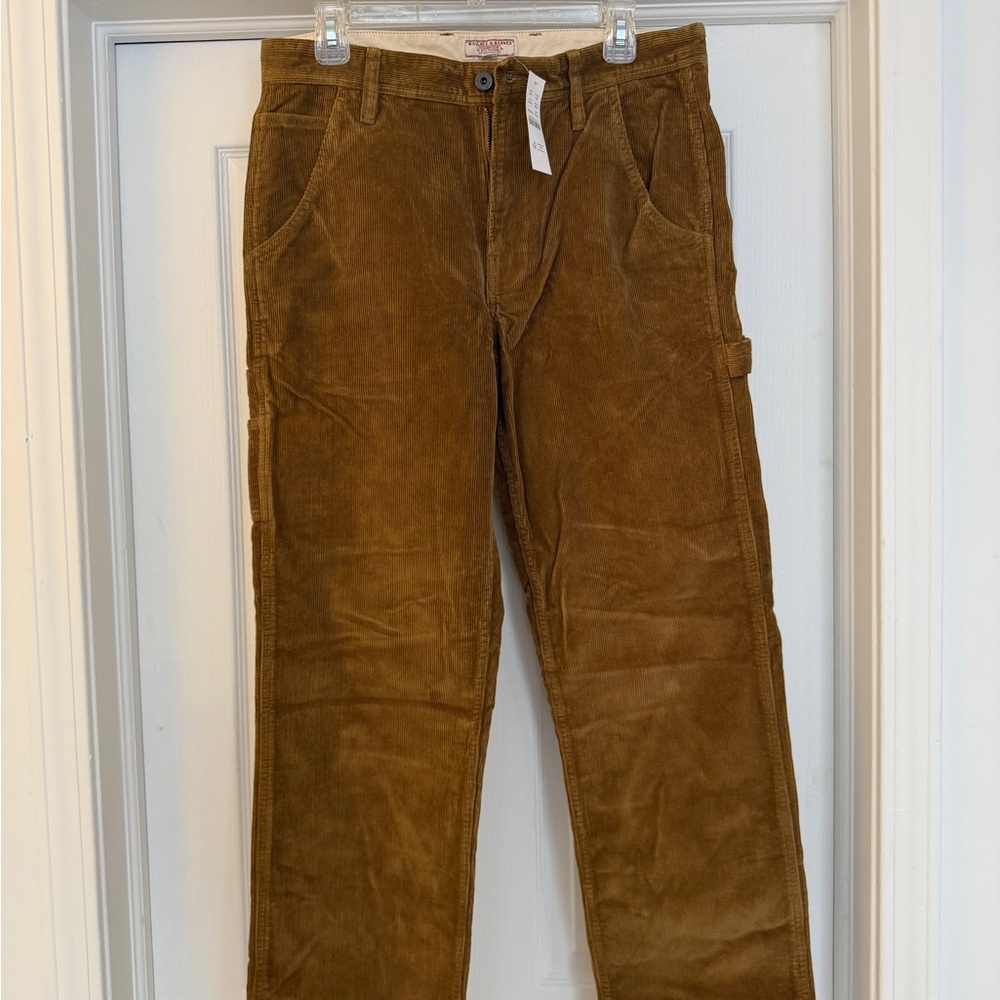 Men's Tan Corduroy Trousers